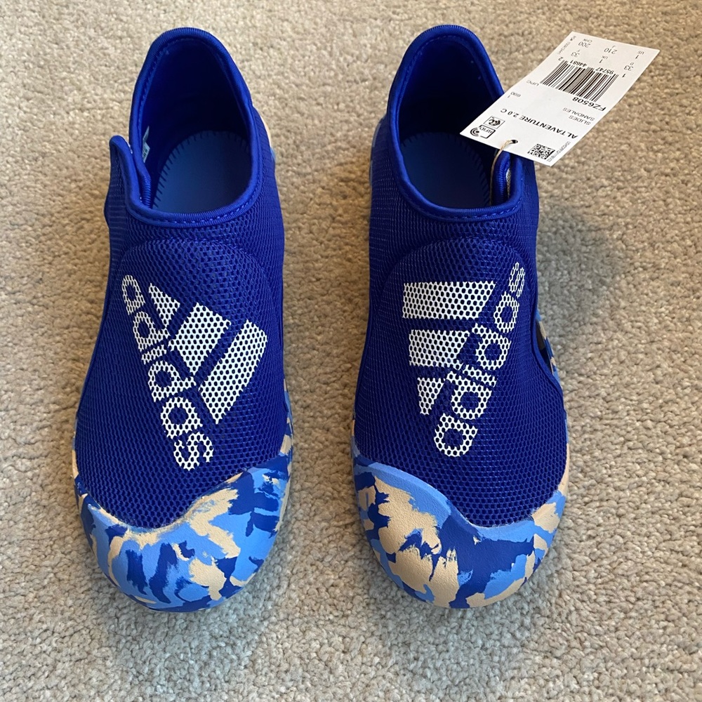 Adidas Kids Blue Slip-On Water Shoes